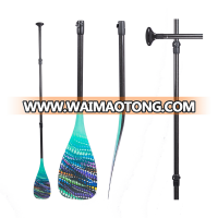 3-Piece Full Carbon Fiber Adjustable factory made surfing Stand Up Paddle