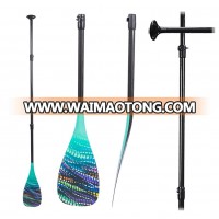 Manufacturer Customize Full Carbon Fiber 3 Piece Adjustable SUP Stand Up Paddle